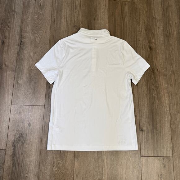 J.Crew Performance Polo Shirt Mens L White Pullover Coolmax Short Sleeve Stretch - Picture 6 of 8